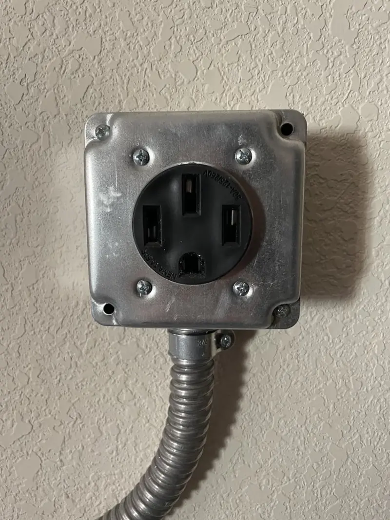 NEMA 14-50 outlet installed for Smart Home Electrical in Port Orchard